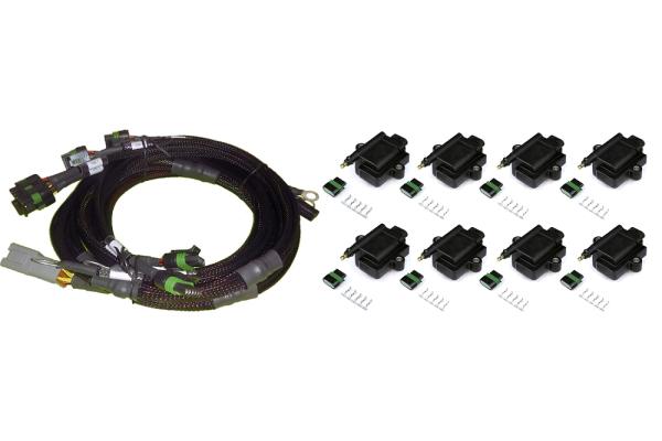 V8 GM/Chrysler Hemi Small/Big Block 8 x Individual High Output IGN-1A Inductive Coil and Harness Kit